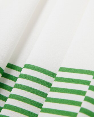 Fluid Crepe Pleated Skirt