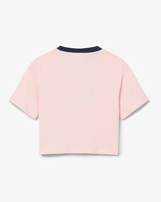 Contrast Badge Cotton T-shirt