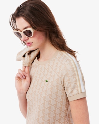 Slim Fit Monogram Jacquard T-shirt