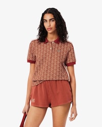 Slim Fit Monogram Jacquard Polo Shirt