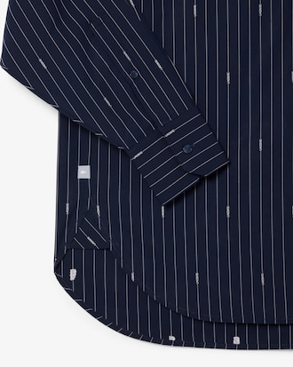 Oversized Striped Jacquard Shirt