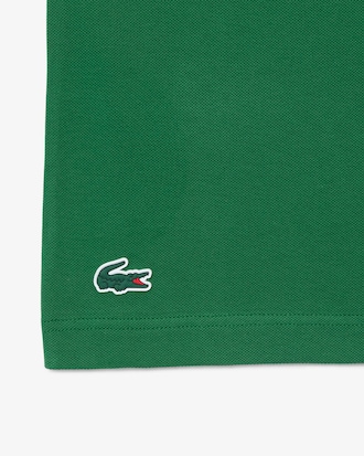 Mini Piqu&eacute; Badge Accent Stretch Golf Polo Shirt