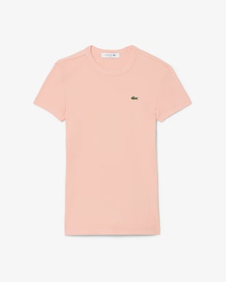 Slim Fit Ribbed Cotton T-shirt