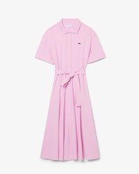 Flared Piqu&eacute; Polo Dress