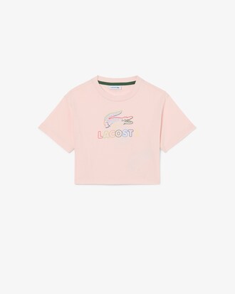 Oversized Print Cotton T-shirt   