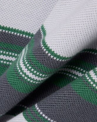 Lacoste x Wang Yibo Loose Fit Striped Piqu&eacute; Polo Shirt