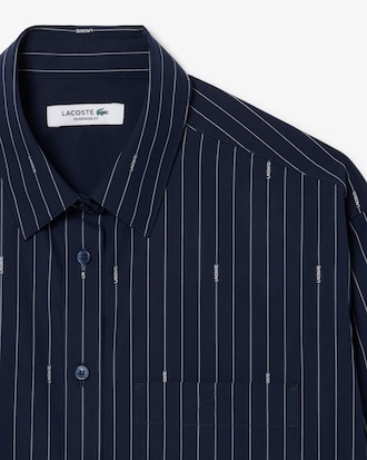 Oversized Striped Jacquard Shirt