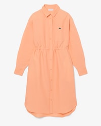 Oversized Linen Blend Shirt Dress
