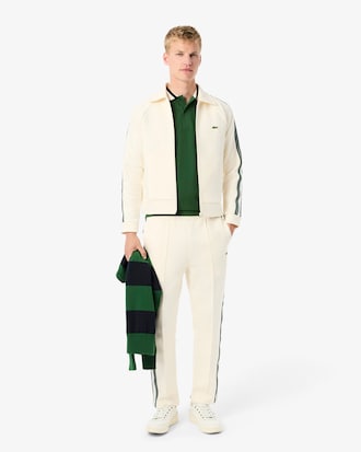 French Made Classic Fit Stripe Collar Polo Shirt
