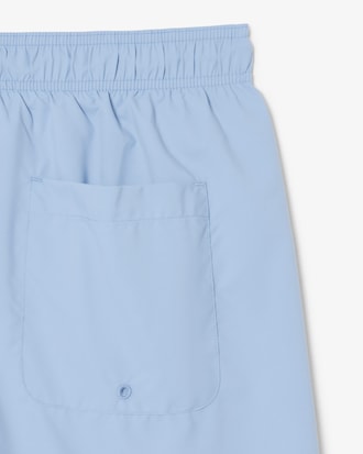 Mid Length Monochrome Swim Trunks