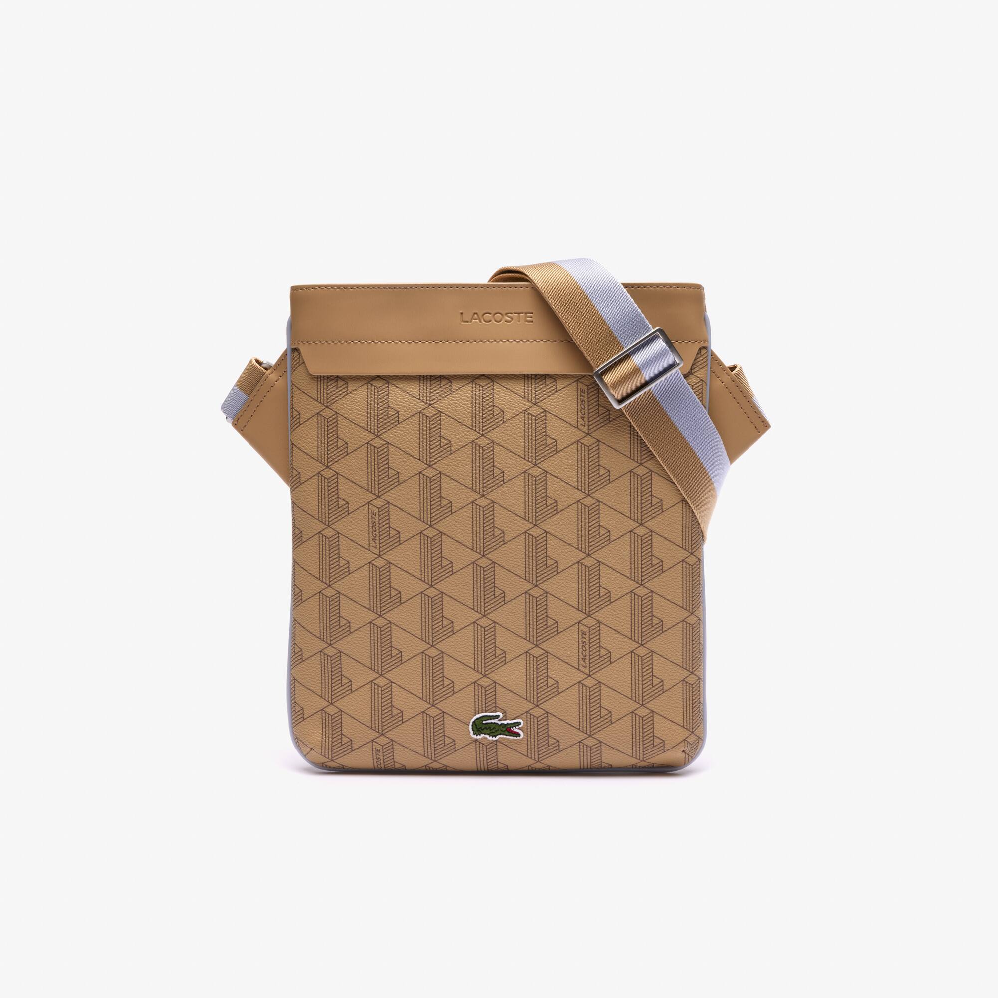 The Blend Monogram Print Slimline Shoulder Bag - Men