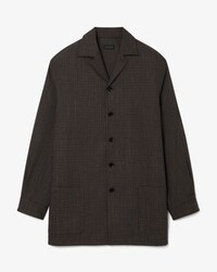 Runway Printed Wool Overshirt