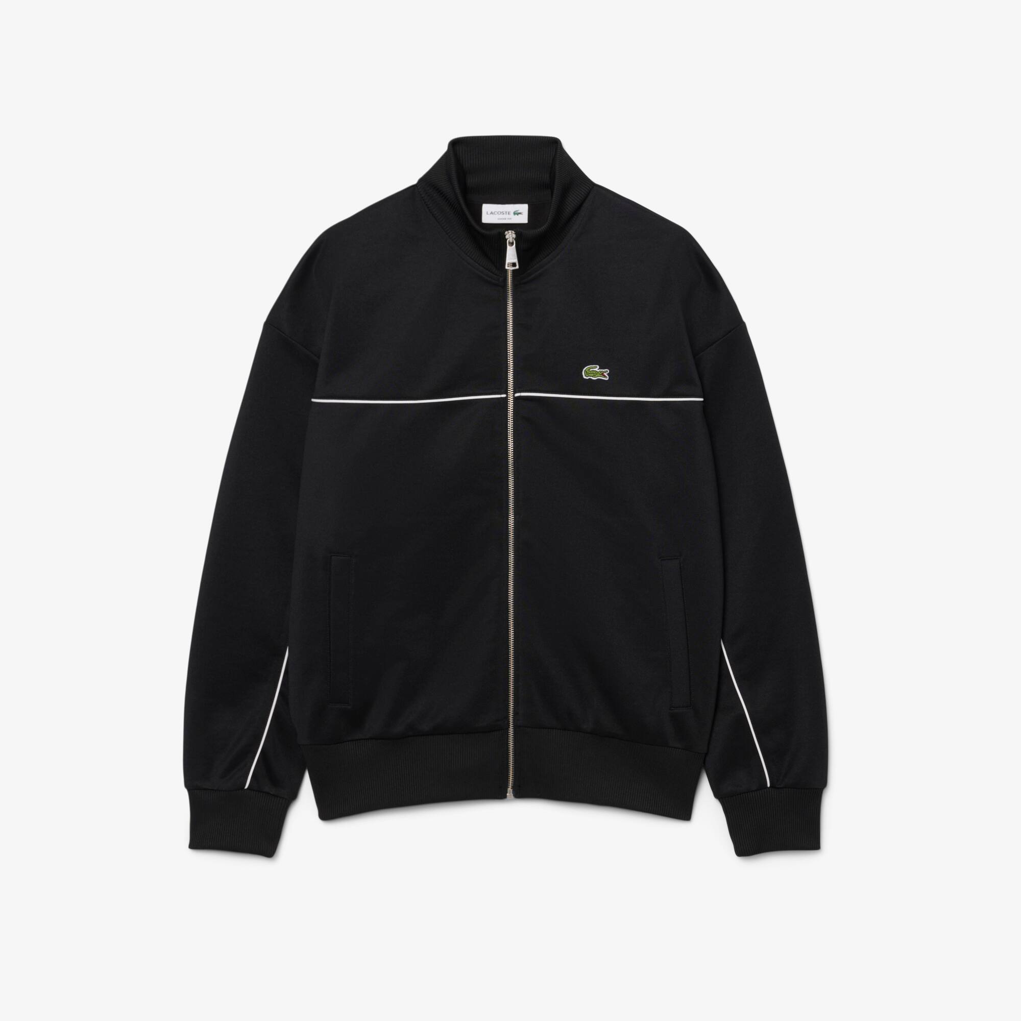 Trim Accent Zipped Sweatshirt - Men's Sweatshirts - New In 2026