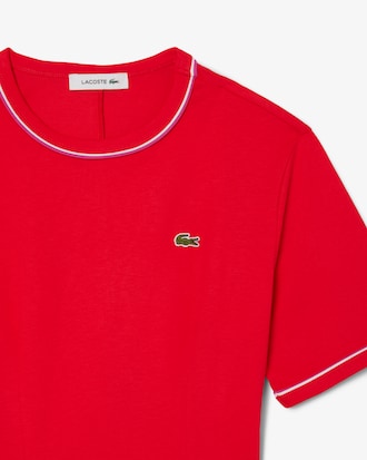 Trim Accent Jersey T-shirt Dress