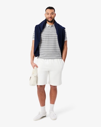 Classic Fit Striped Petit Piqu&eacute; Polo Shirt