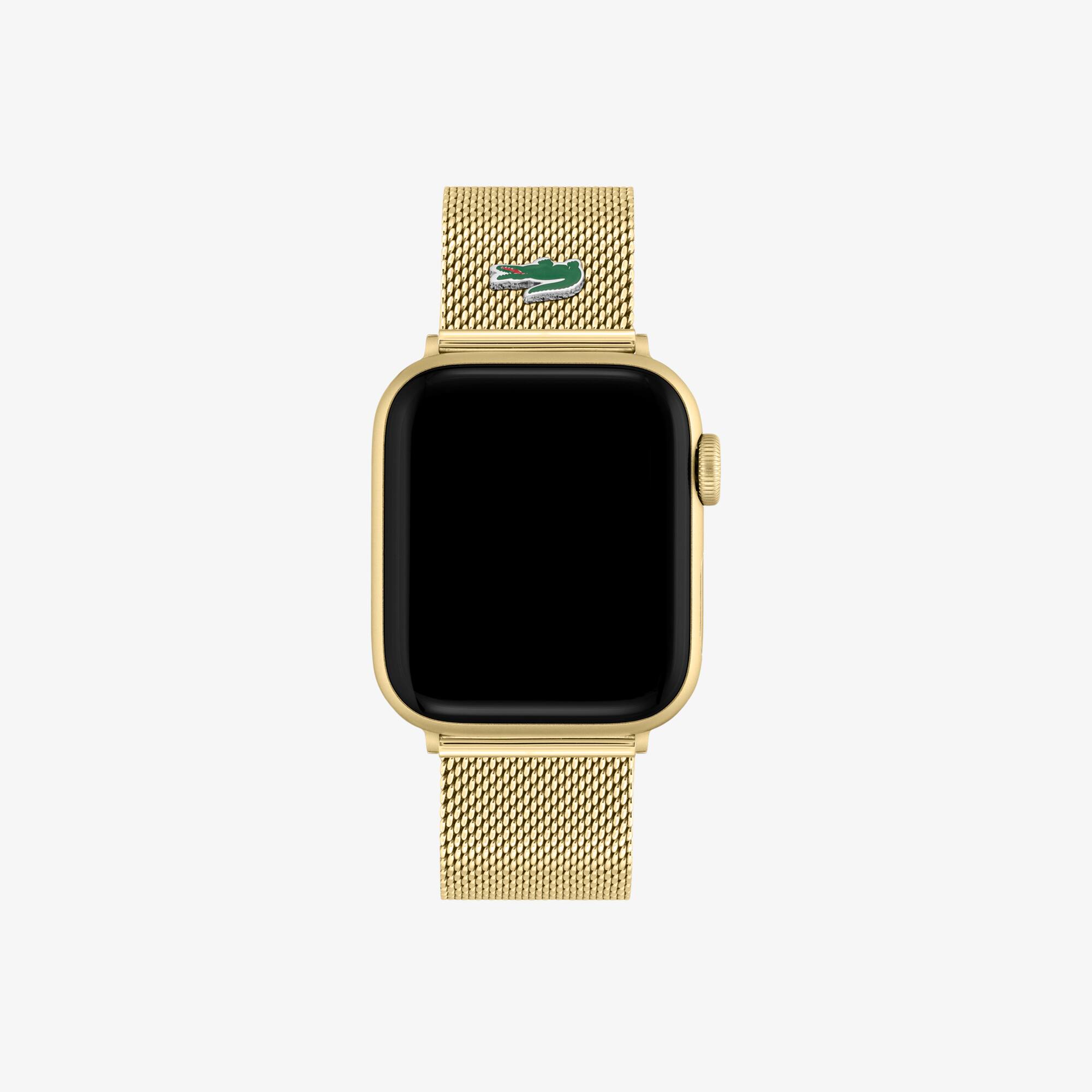 Apple Watch Strap Golden Mesh Men's watches New In 2025 Lacoste