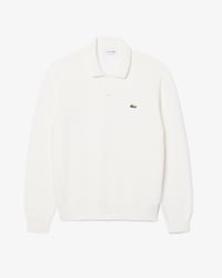 Classic Fit Long Sleeved Knitted Polo Shirt