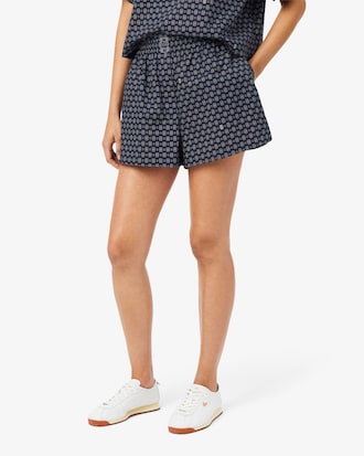 Printed Oversized Bermuda Shorts