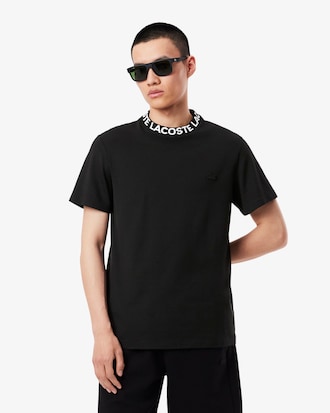 Jacquard Branded Piqué T-shirt