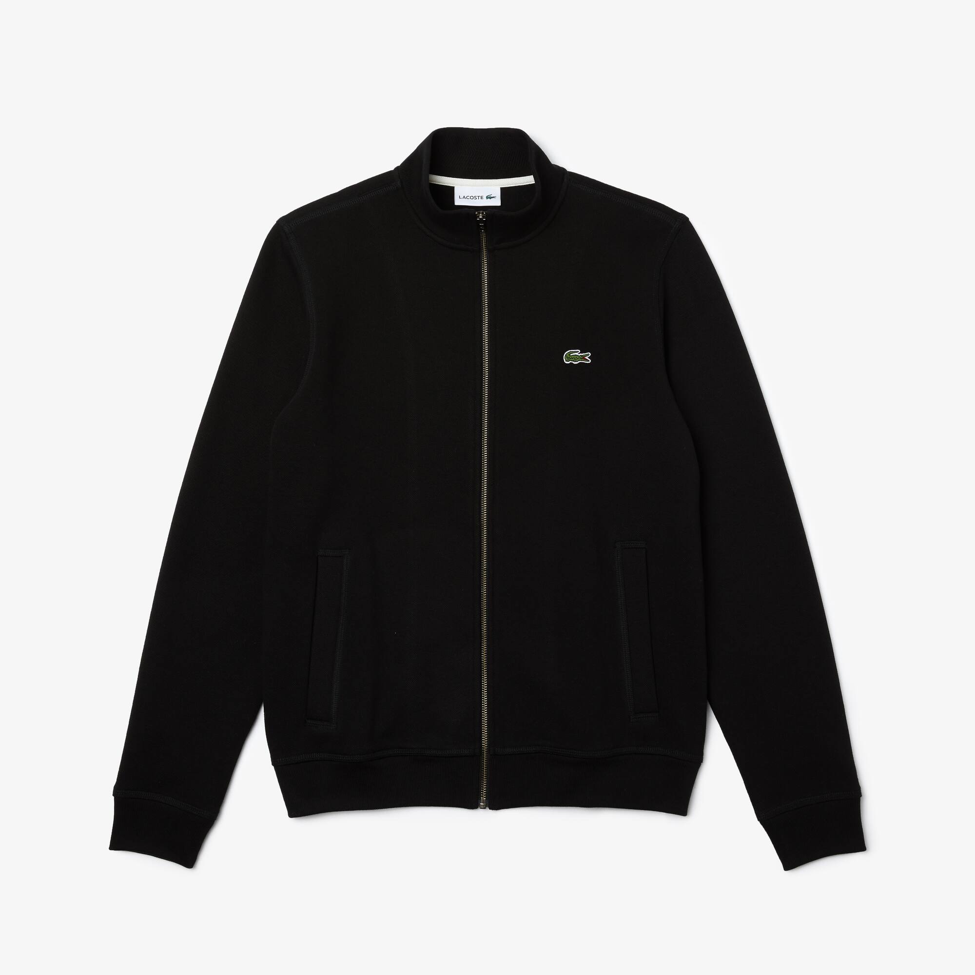 Collar Piqué Fleece Jacket 
