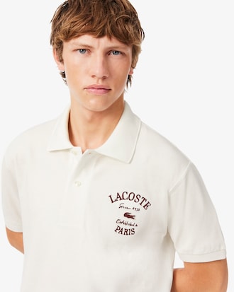 Classic Fit Embroidered Petit Piqu&eacute; Polo Shirt