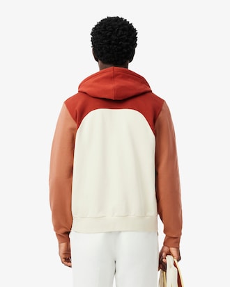 Zipped Colour-Block Hoodie