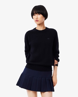 3D Knit Carded Wool Sweater
