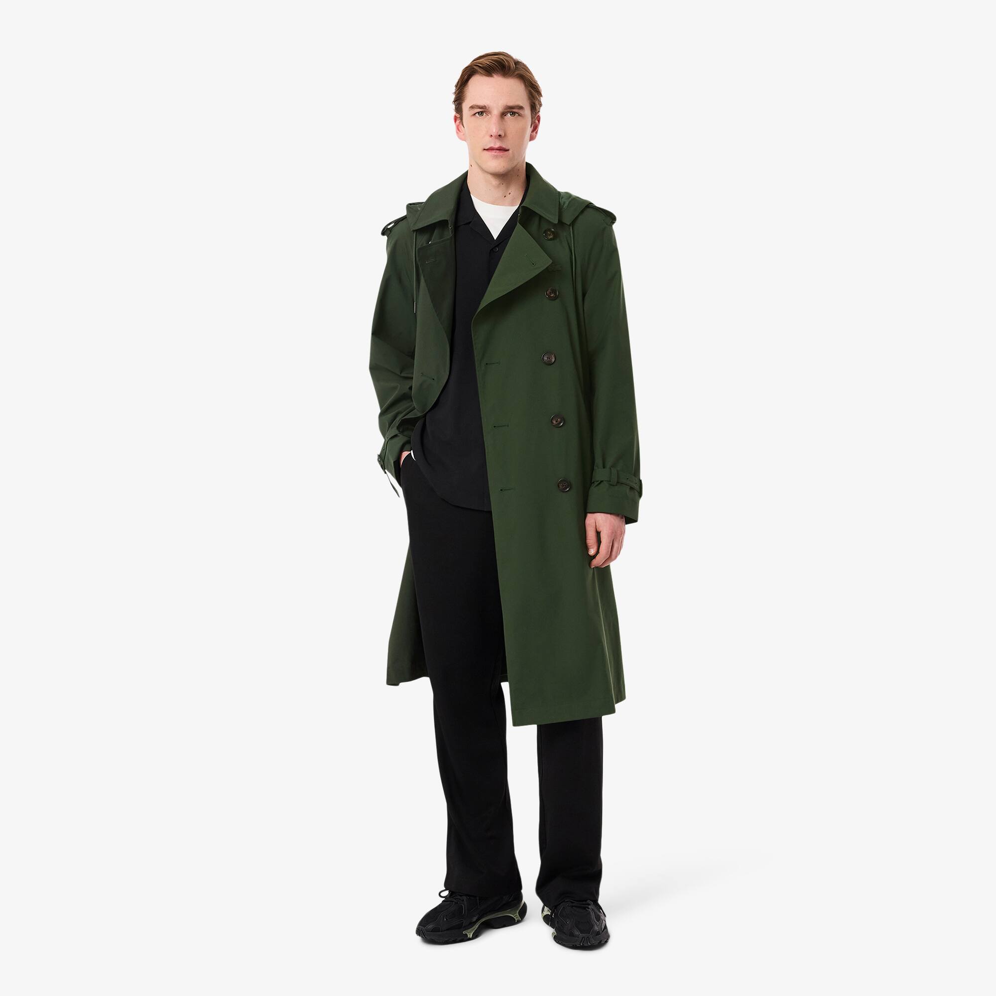 Water-Repellent Windproof Trench Coat - Men's Jackets & Coats
