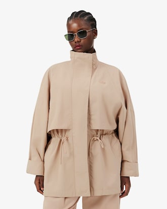 Mid Length Water-Repellent Oversized Parka
