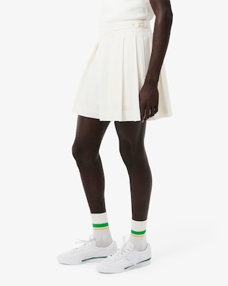 Runway Pleated Wool Bermuda Shorts