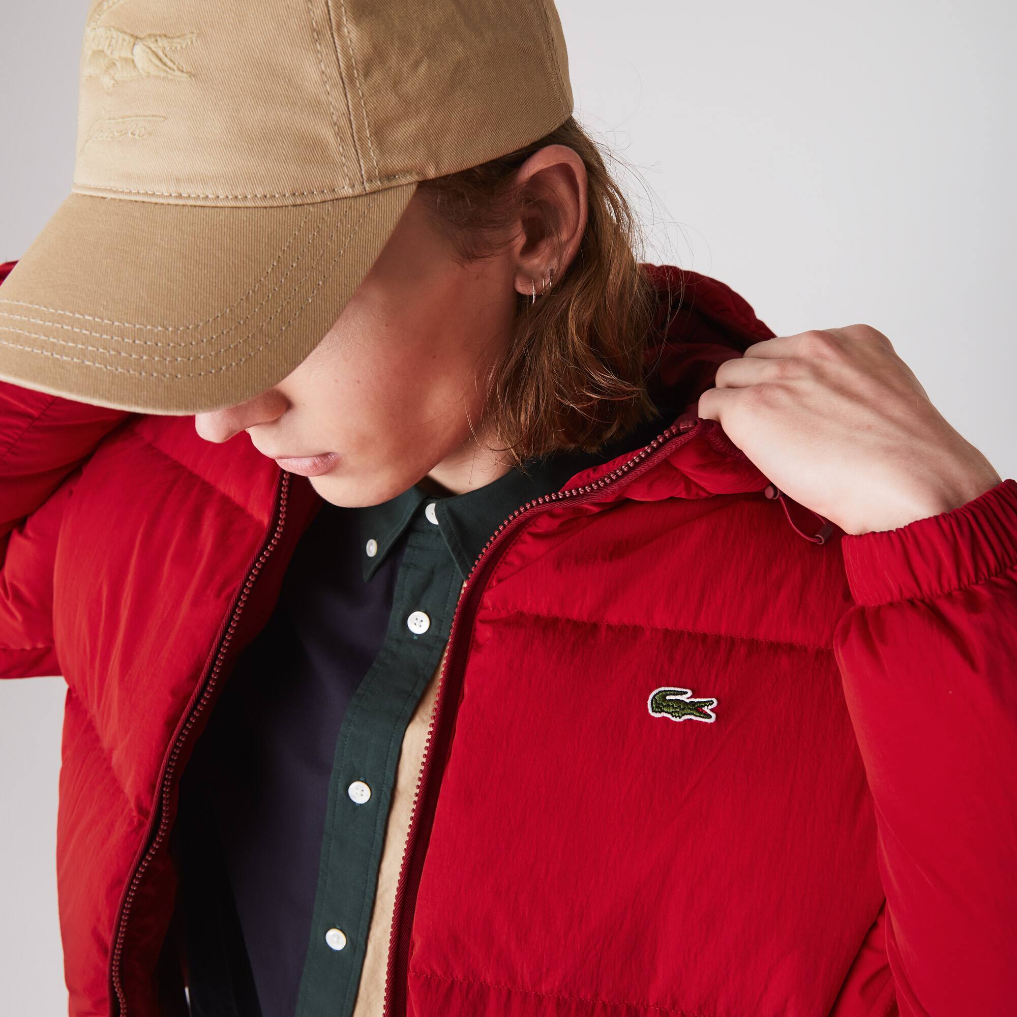 lacoste bubble jacket
