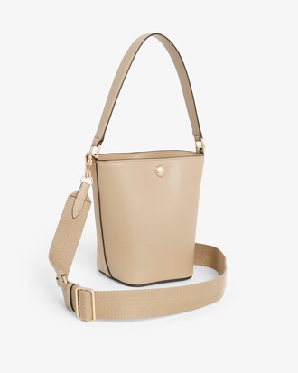Small Tennis Bliss Leather Bucket Bag