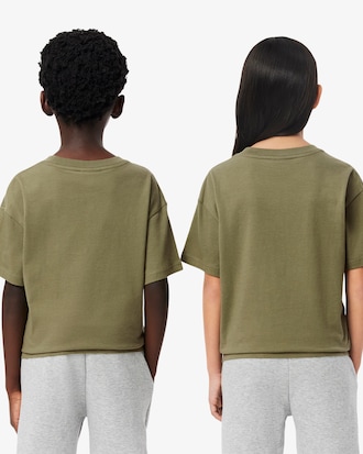 Contrast Badge Cotton T-shirt