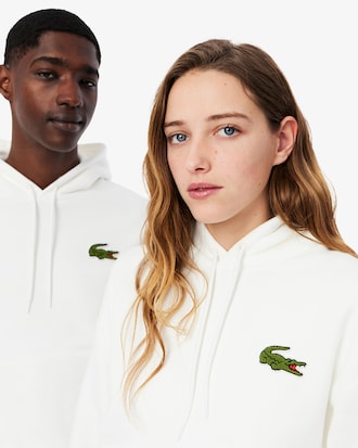 Loose Fit Badge Accent Hoodie