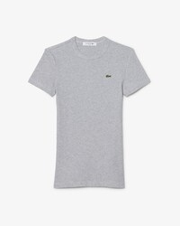 Slim Fit Ribbed Cotton T-shirt