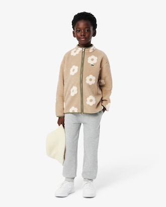 Zip-Up Floral Fleece Jacket