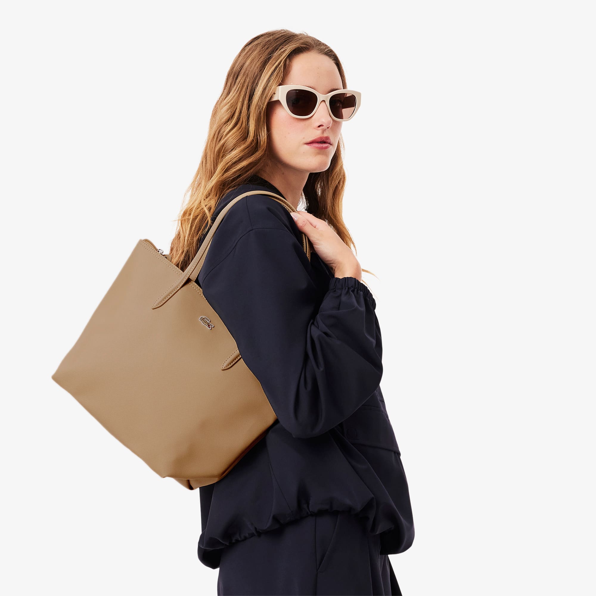 ★LACOSTE★ Women's L1212 Small Shopper Bag Black NF2550P55G Amazon.com: Lacoste Women's L.12.12 Small Concept Shopping