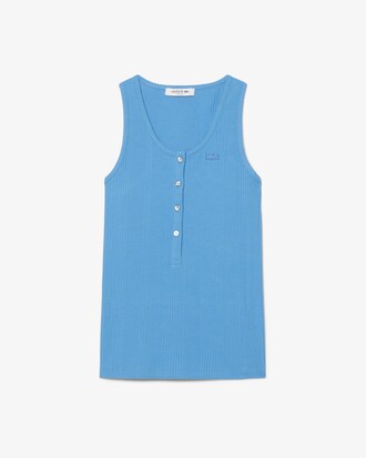 Slim Fit Ribbed Cotton Tank Top