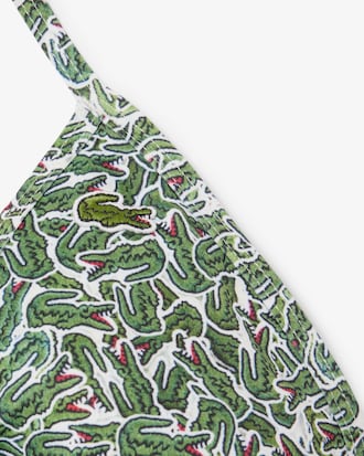 Printed Jersey Swim Top