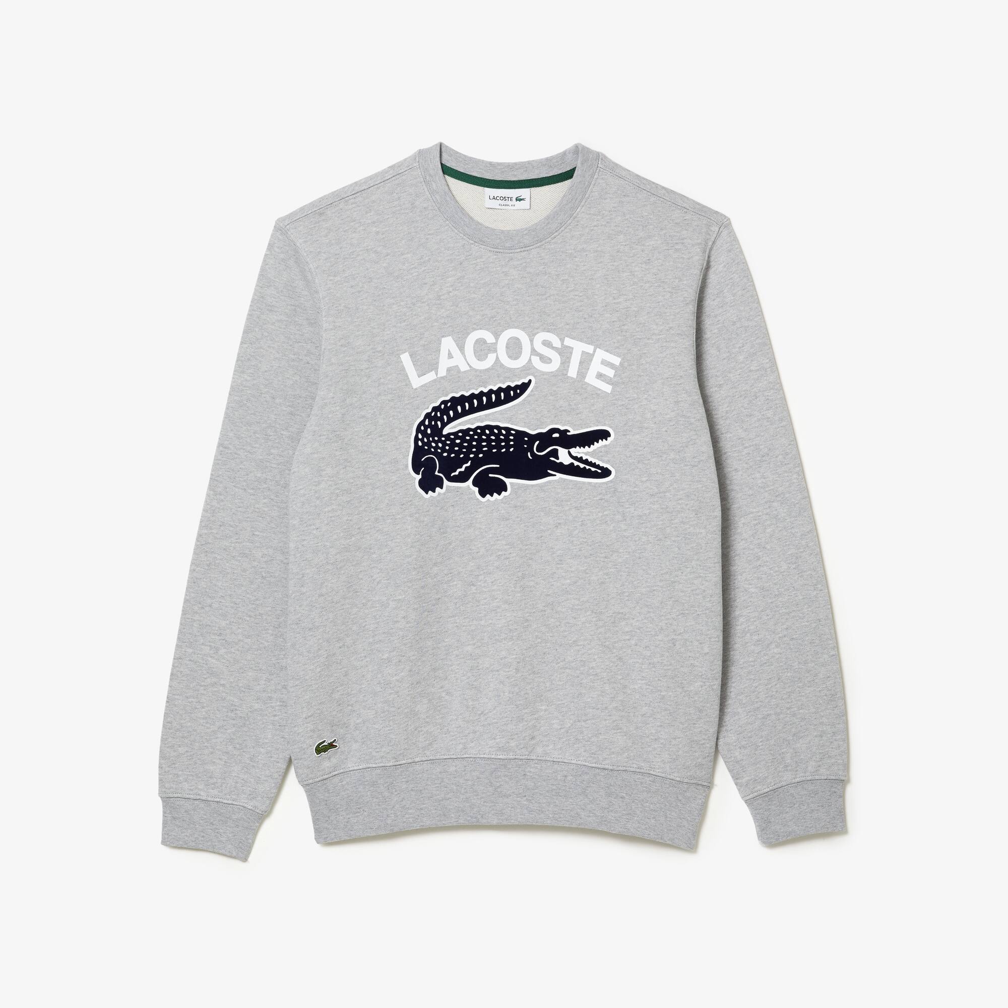 Men's Lacoste Crocodile Print Crew Neck 