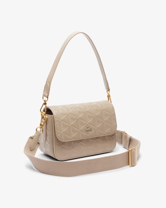 Maheki Embossed Leather Shoulder Bag