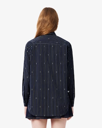 Oversized Striped Jacquard Shirt