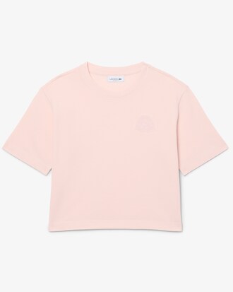 Shield Embroidery Petit Piqu&eacute; T-shirt