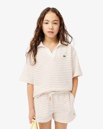 Striped Terry Polo Shirt