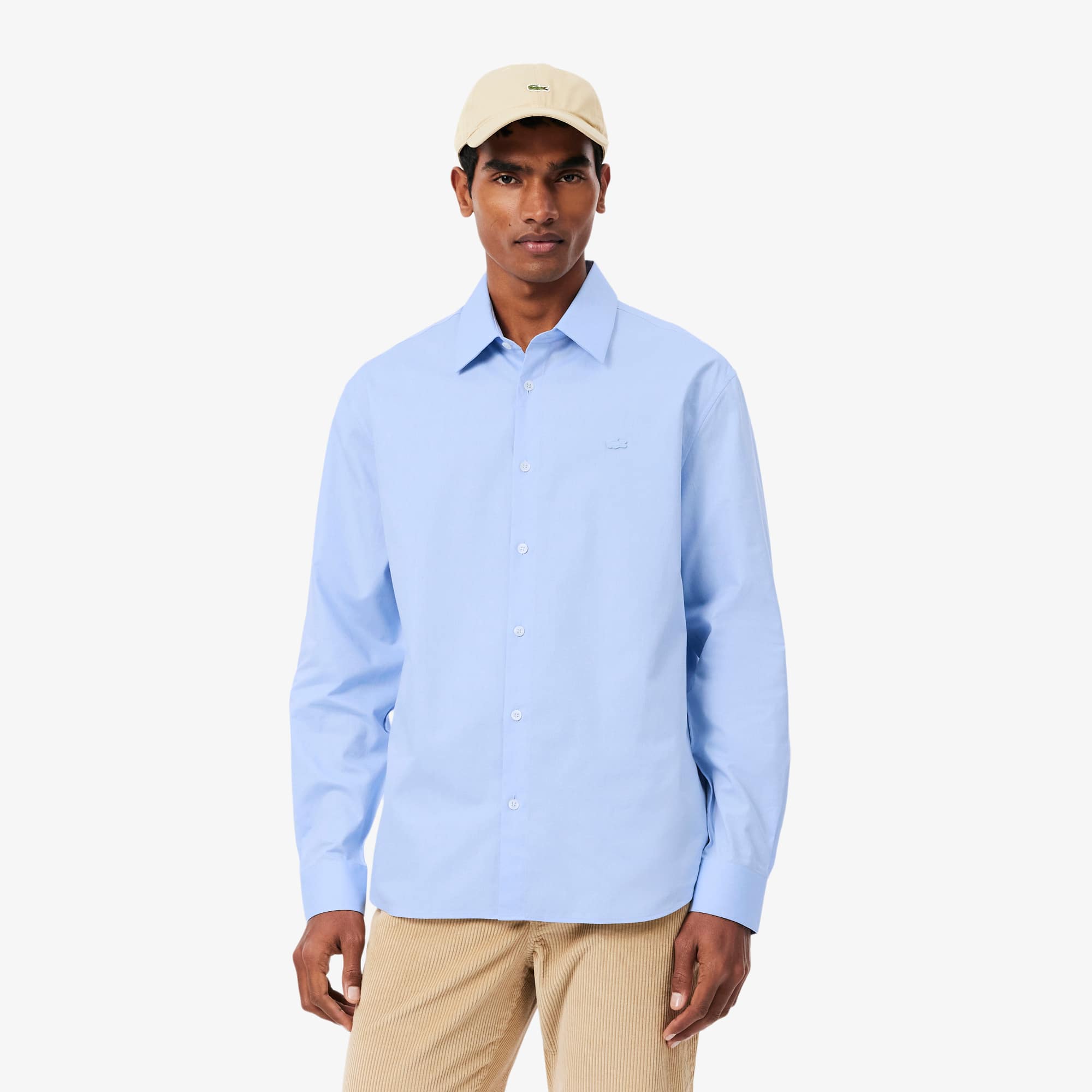 Regular Fit Textured Cotton Shirt - Men's Long Sleeves Shirts
