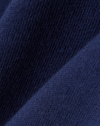 Cotton and Wool Blend Long Sleeved Polo Shirt