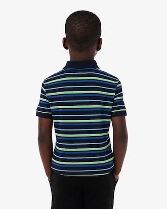 Contrast Stripe Petit Piqu&eacute; Polo Shirt
