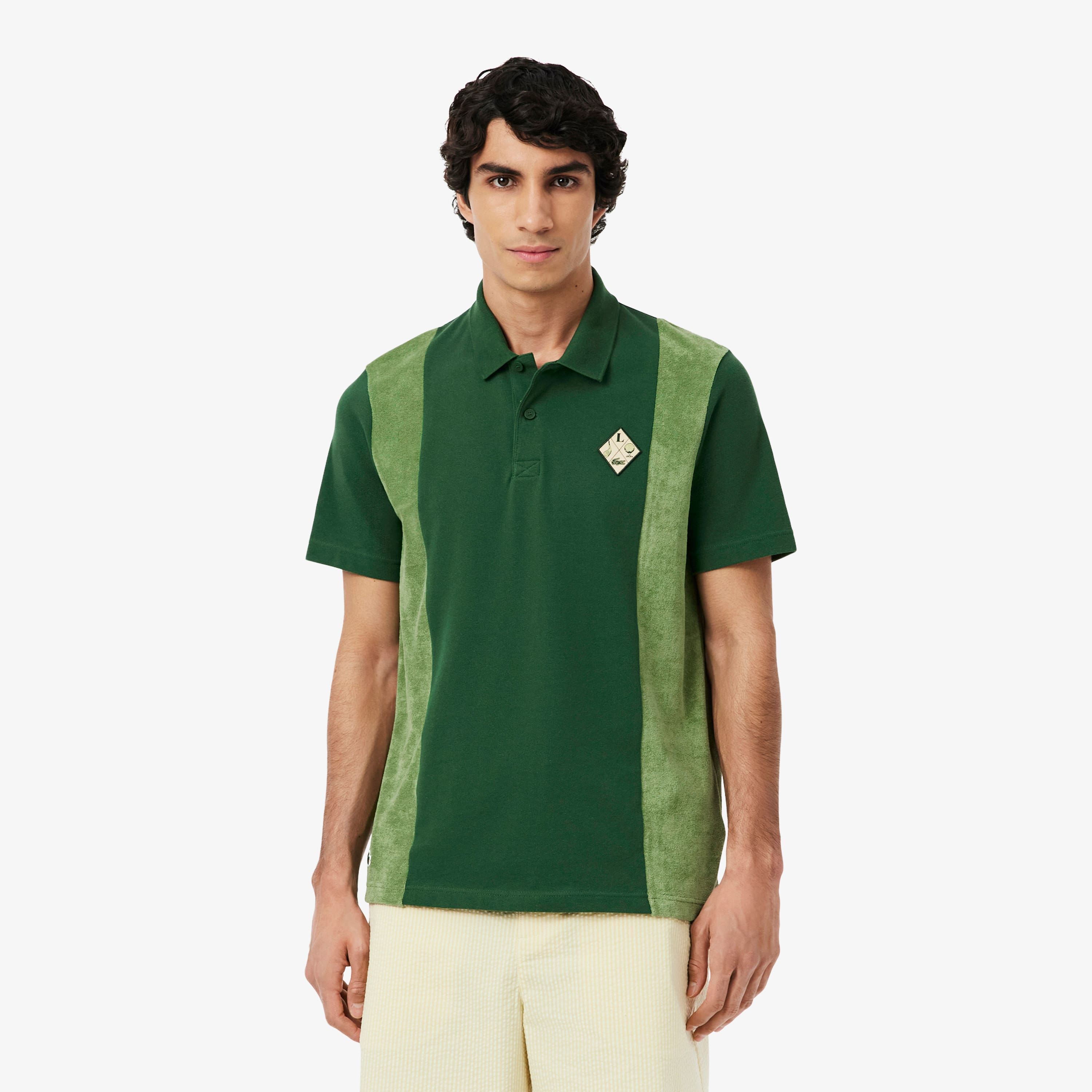 Relaxed Fit Piqué Golf Polo Shirt - Men's Short Sleeves Polo