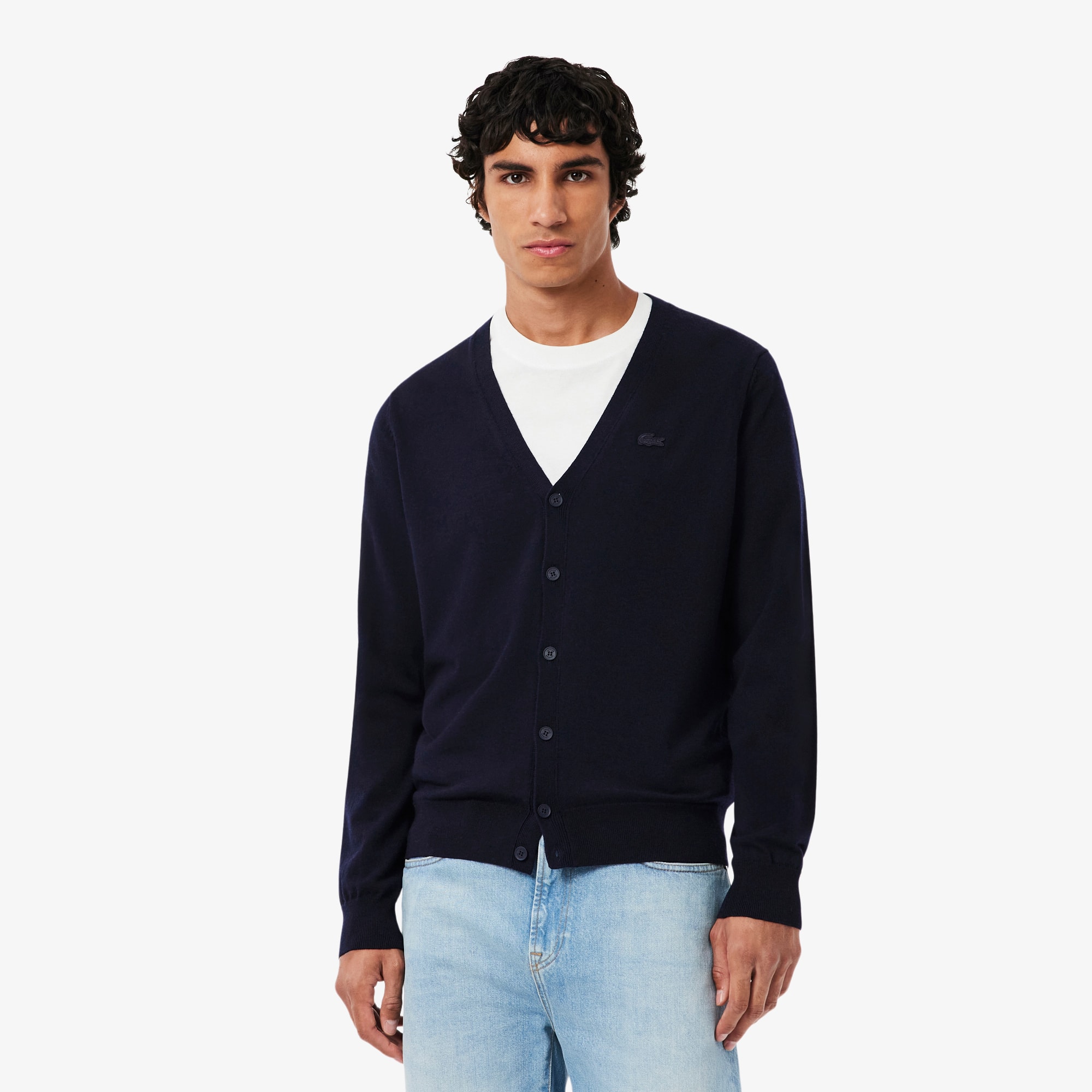 カーディガン louren seethrough over knit cardigan double zip crochet knit cardigan | TOPS | LAULEN（ローレン）
