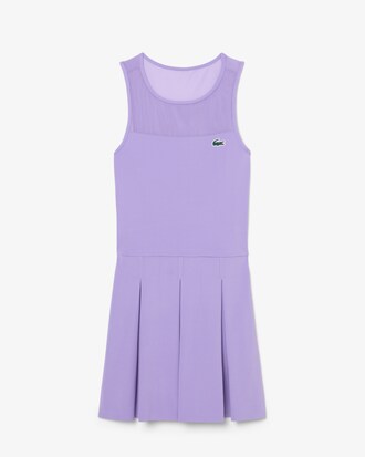 Dual Fabric Pleated Stretch Tennis Dress